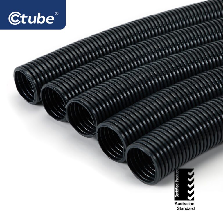 Ctube Corrugated Flexible Conduit Electrical PVC Wiring Pipe For Cable