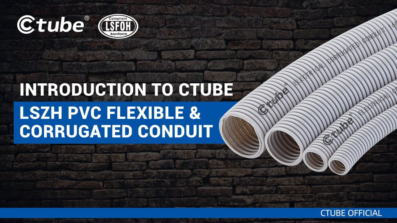 LSZH PVC Flexible Conduit Corrugated Pipe