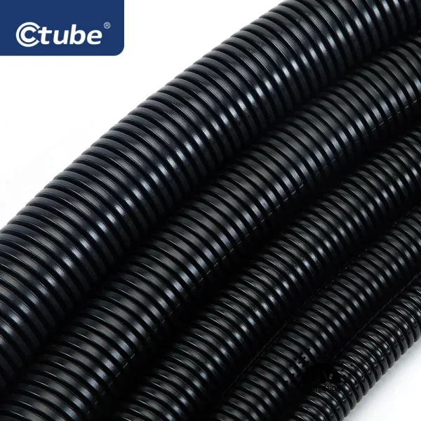 black solar corrugated conduit pipe