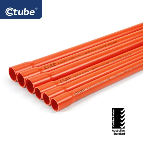 orange rigid conduit pipe as-nzs 2053