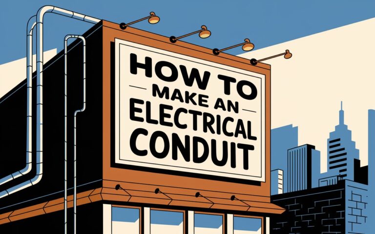 How to Make an Electrical Conduit