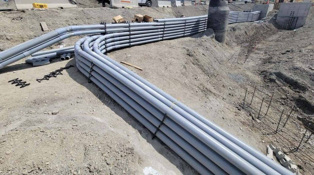 abovegroud electrical conduit