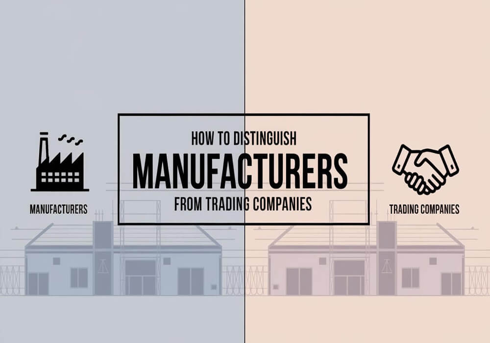 How to Distinguish Manufacturers from Trading Companies