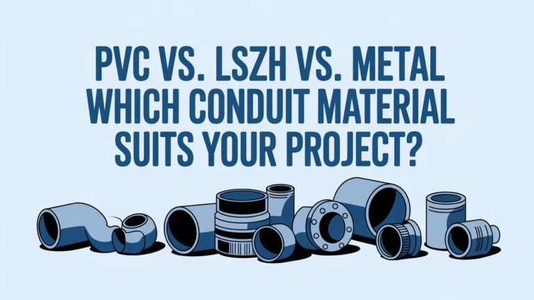 PVC vs. LSZH vs. Metal ¿Qué material de conducto se adapta mejor a su proyecto?