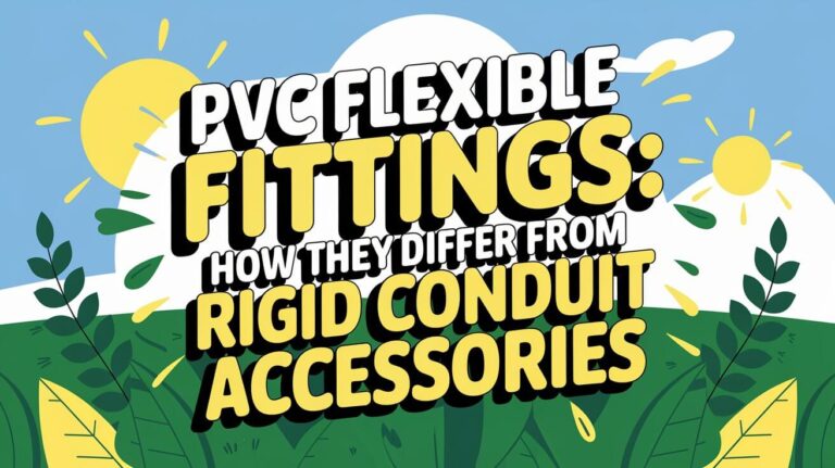 Raccords de conduits flexibles en PVC : en quoi sont-ils différents des accessoires de conduits rigides en PVC